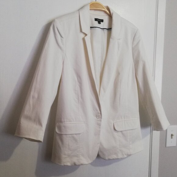 Reitman's  White Cotton Blazer - Large - Picture 4 of 10